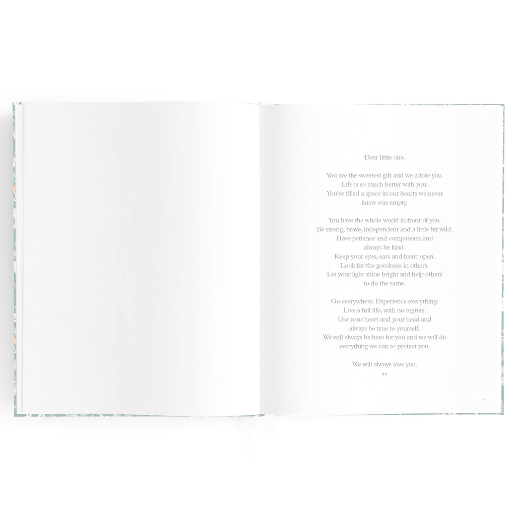 Baby Book Forest Friends Sage Boxed