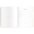 Baby Book Coffee Stripe - SECONDS