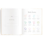 Baby Book Coffee Stripe - SECONDS