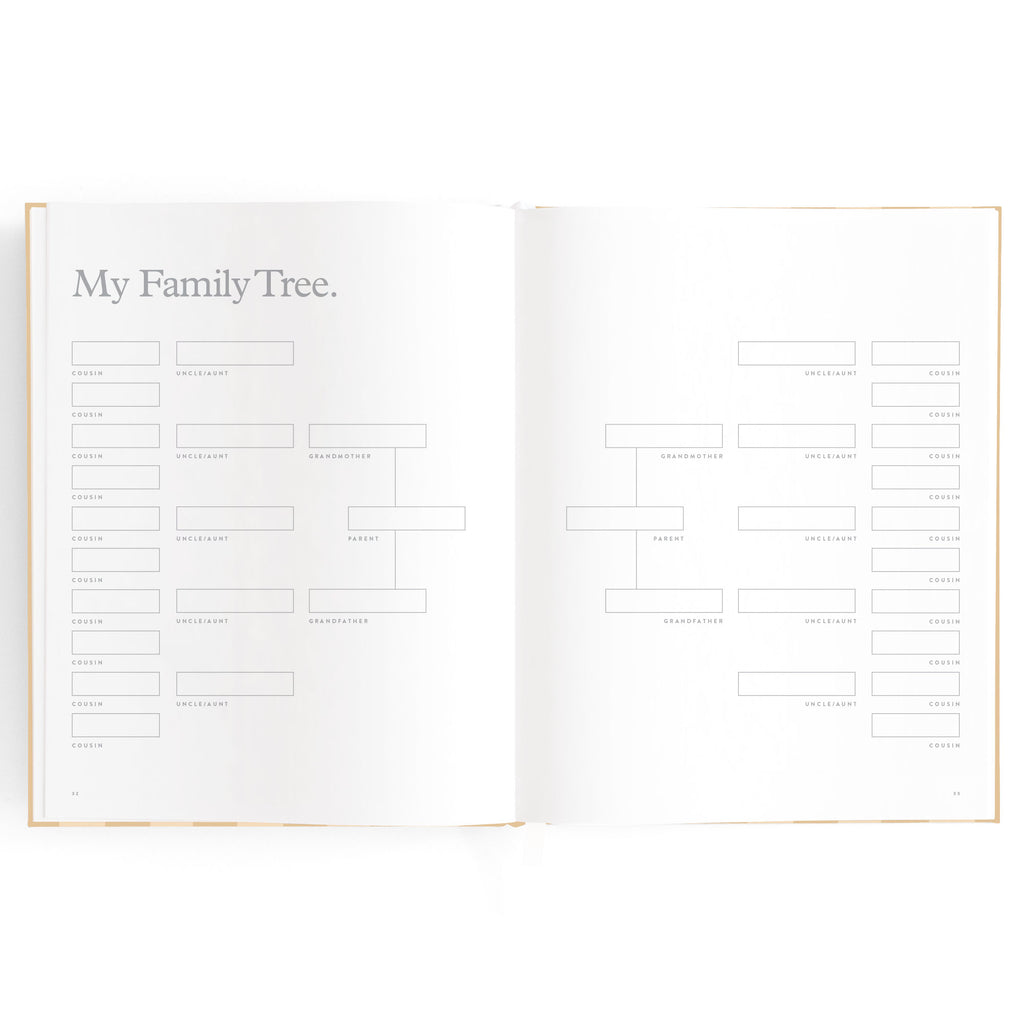 Baby Book Coffee Stripe - SECONDS