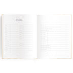 Baby Book Coffee Stripe - SECONDS