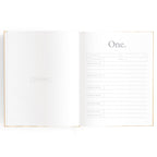 Baby Book Coffee Stripe - SECONDS