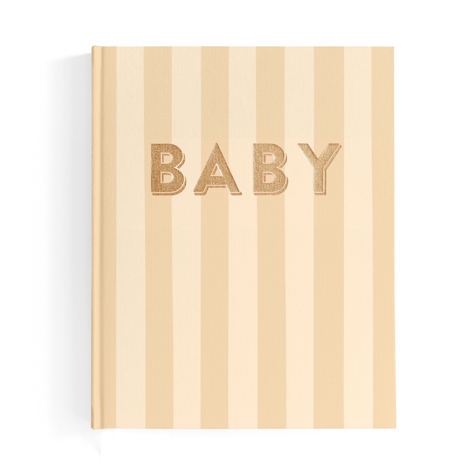 Baby Book Coffee Stripe - SECONDS