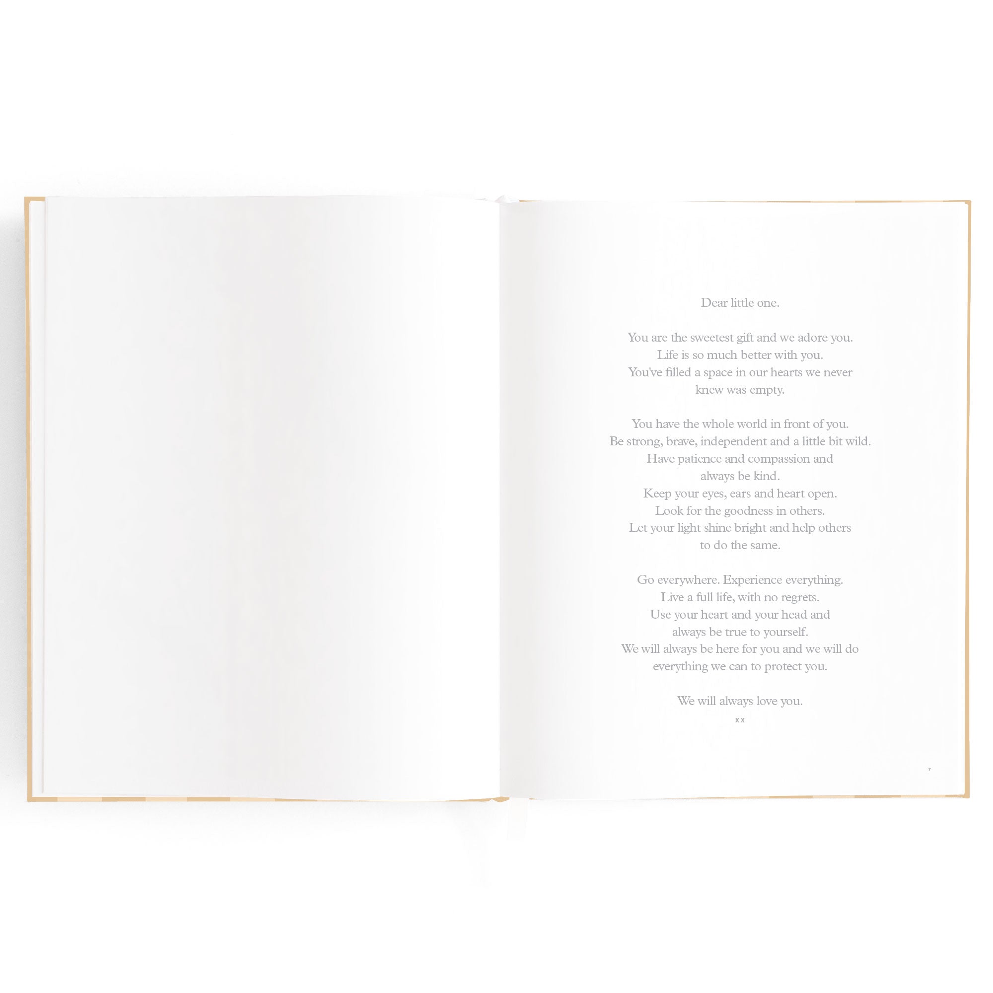 Baby Book Coffee Stripe - SECONDS