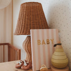 Baby Book Coffee Stripe - SECONDS