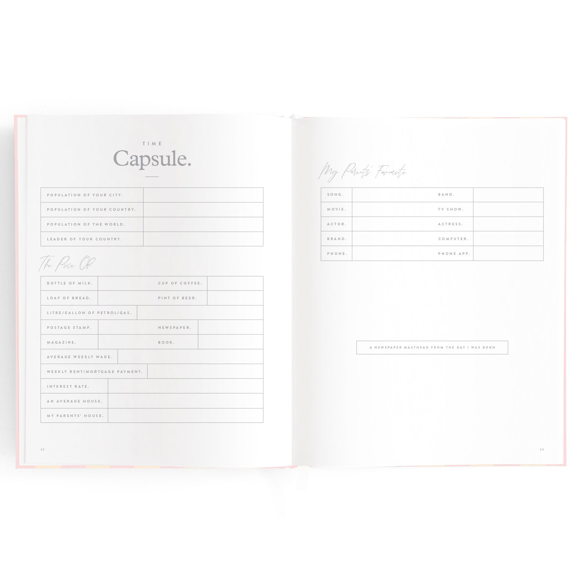 Baby Book Petal Stripe - 3rd Edition - PRE-ORDER (MAY)