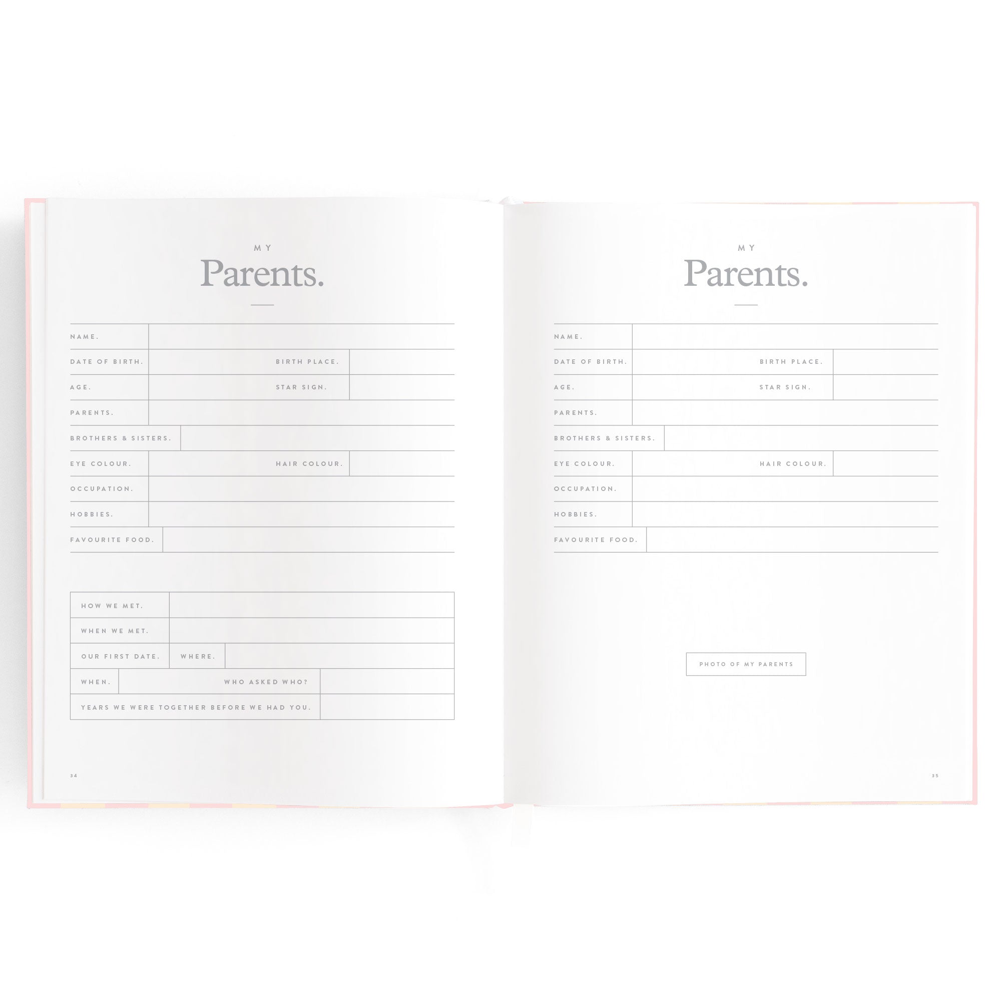 Baby Book Petal Stripe - 3rd Edition - PRE-ORDER (MAY)