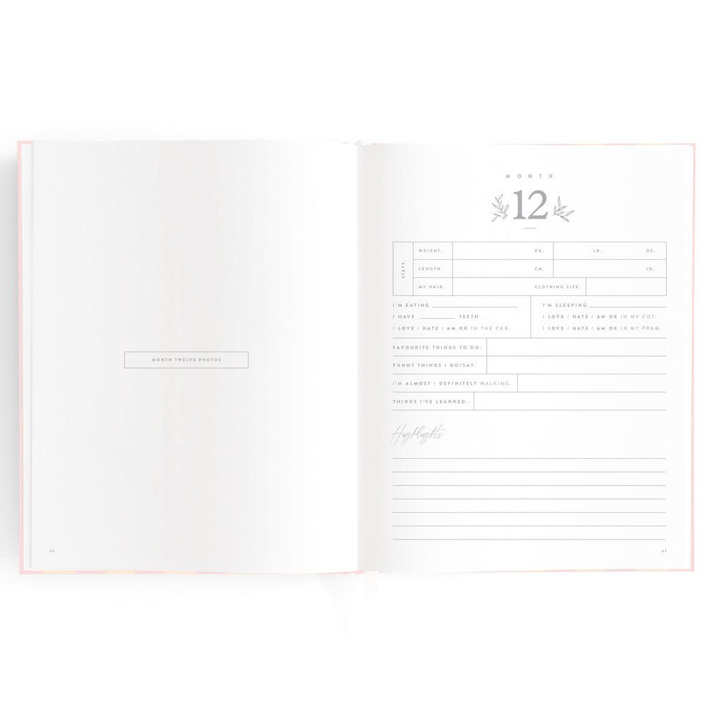 Baby Book Petal Stripe - 3rd Edition - PRE-ORDER (MAY)