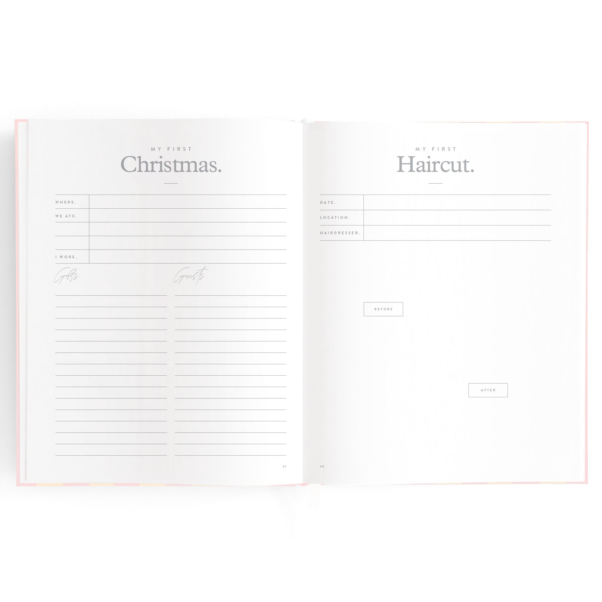 Baby Book Forest Friends Peony Boxed - 3rd Edition