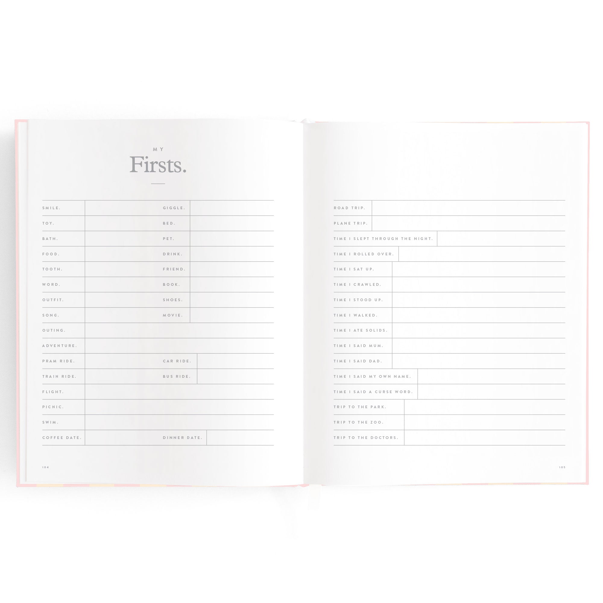 Baby Book Petal Stripe - 3rd Edition - PRE-ORDER (MAY)