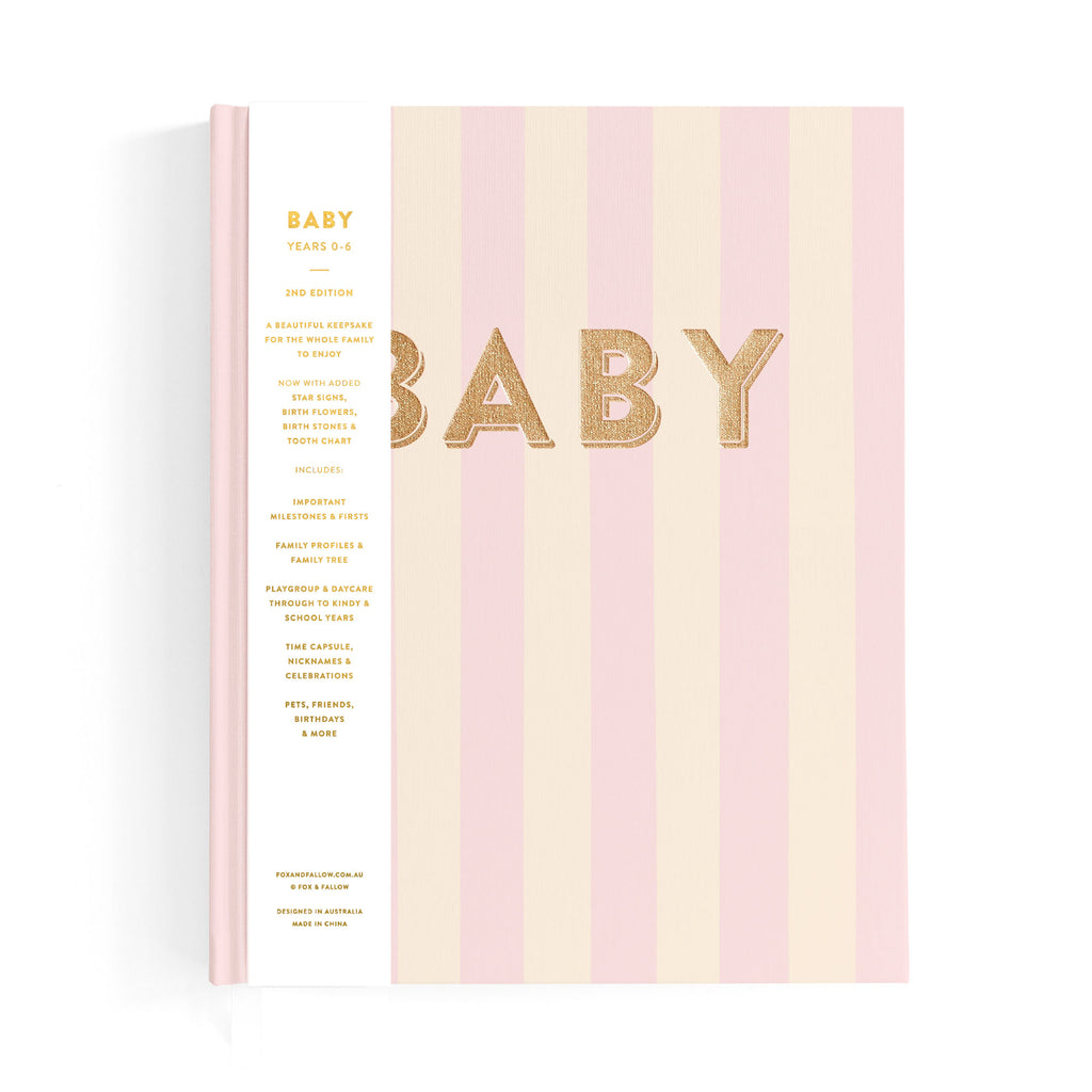 Baby Book Petal Stripe - SECONDS