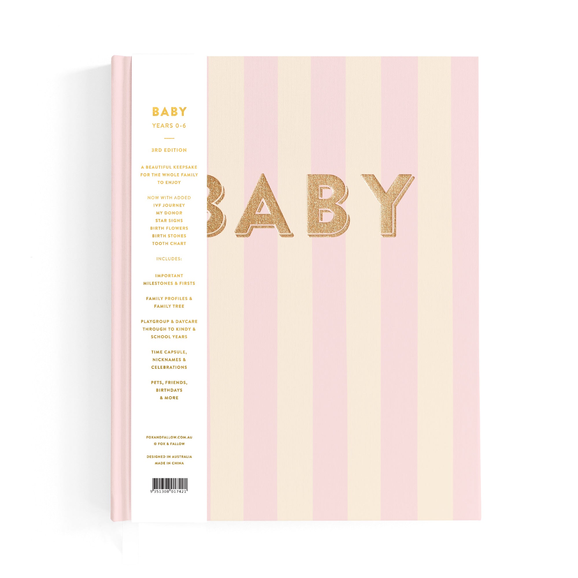 Baby Book Petal Stripe - 3rd Edition - PRE-ORDER (MAY)