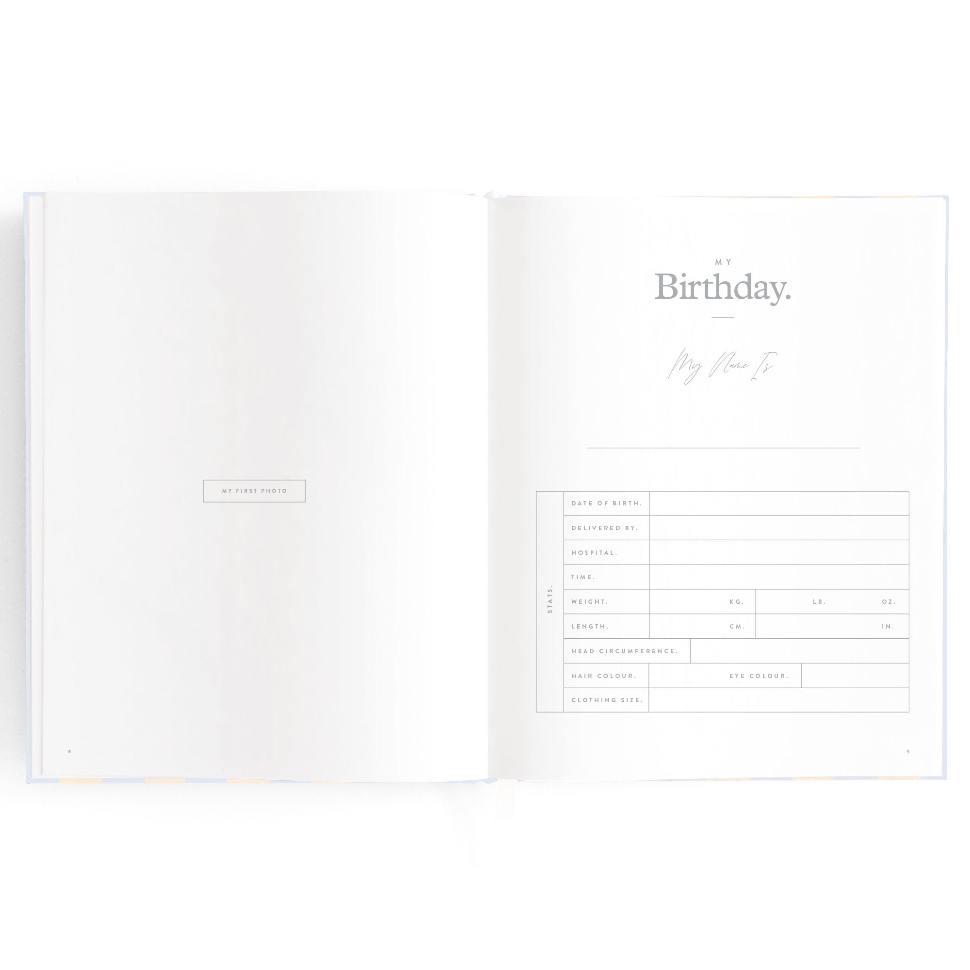 Baby Book Cloud Stripe - 3rd Edition - PRE-ORDER (MAY)