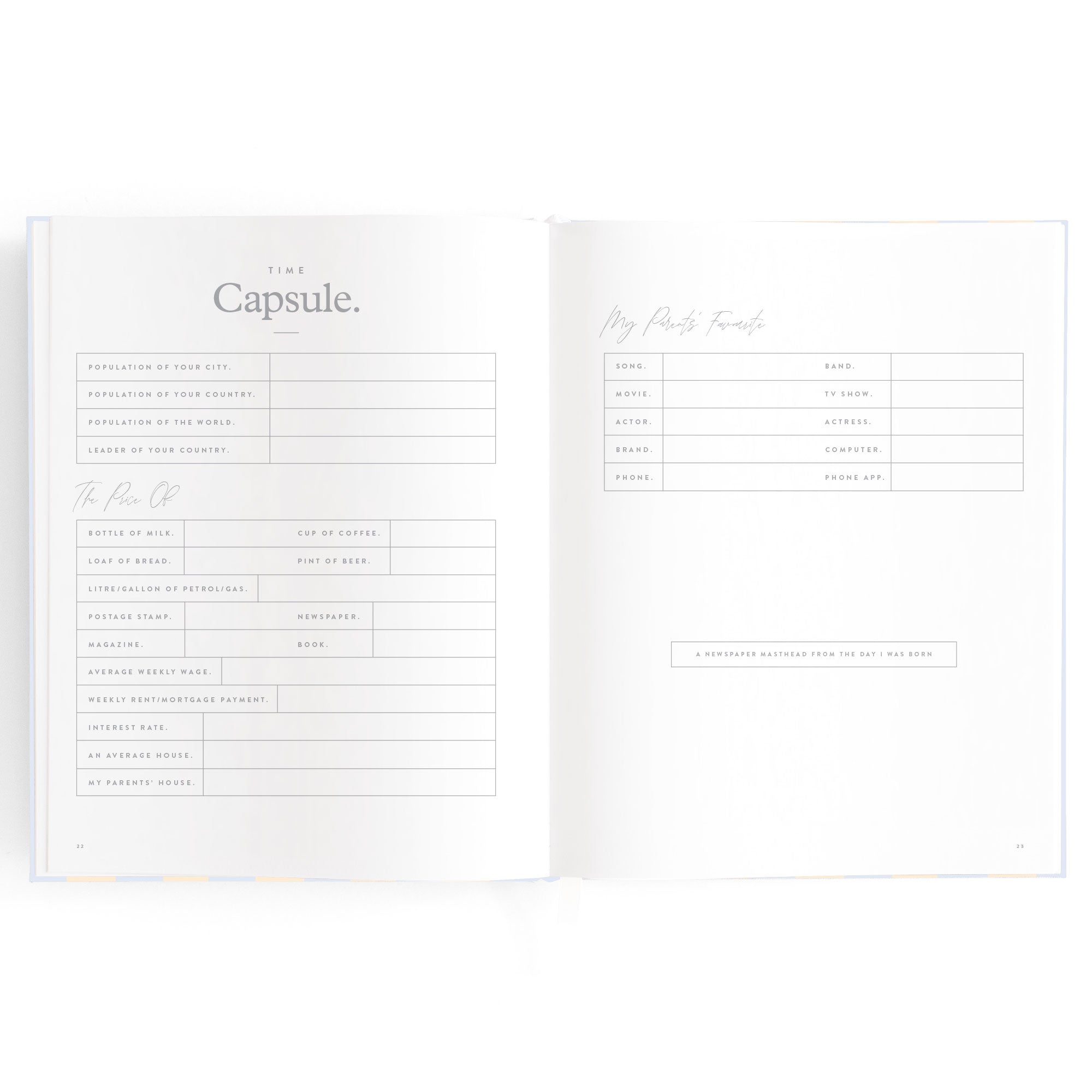 Baby Book Cloud Stripe - 3rd Edition - PRE-ORDER (MAY)