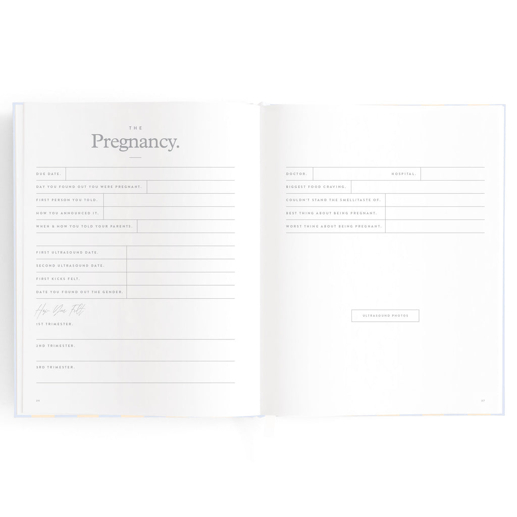 Baby Book Cloud Stripe Boxed - 3rd Edition - PRE-ORDER (MAY)