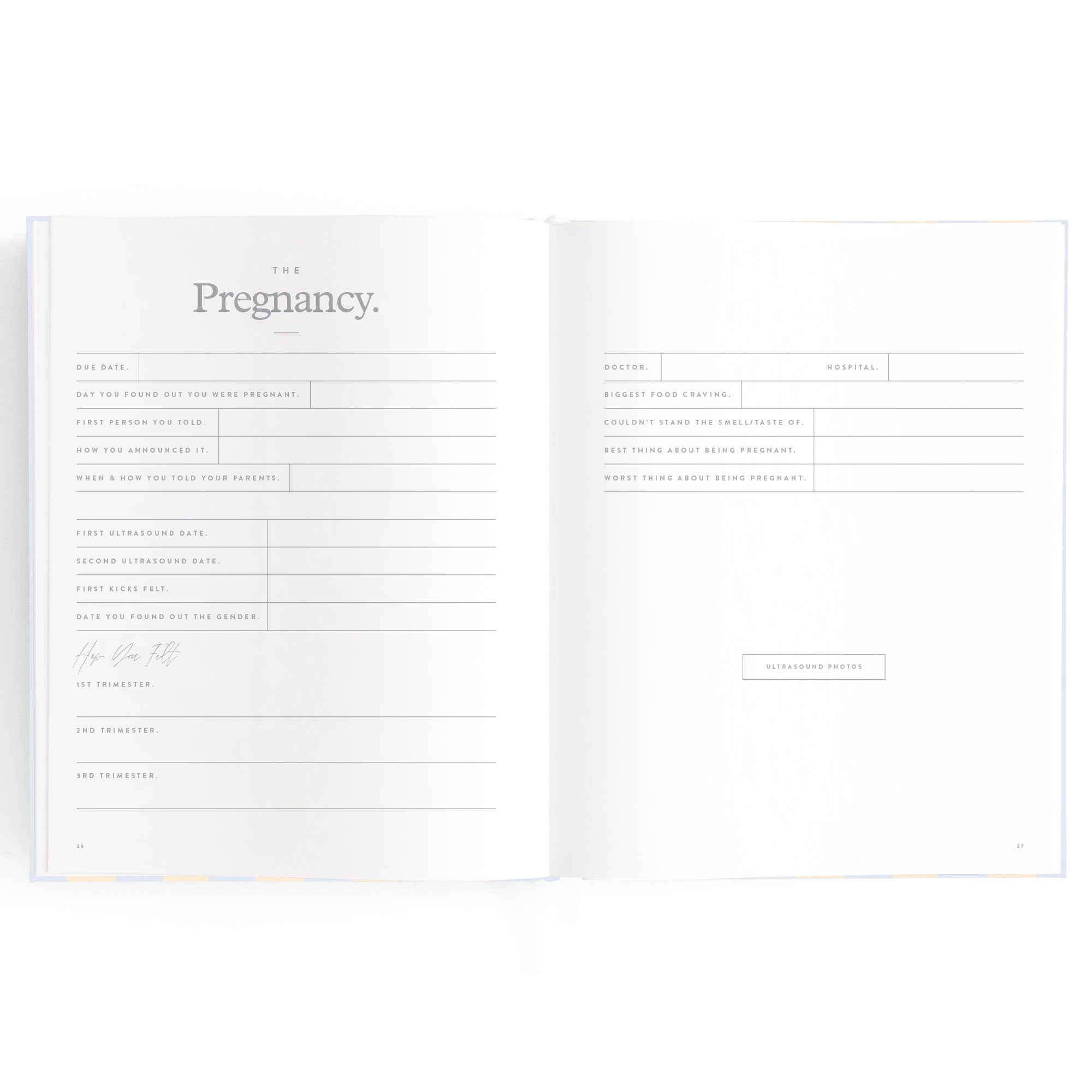 Baby Book Cloud Stripe Boxed - 3rd Edition - PRE-ORDER (MAY)