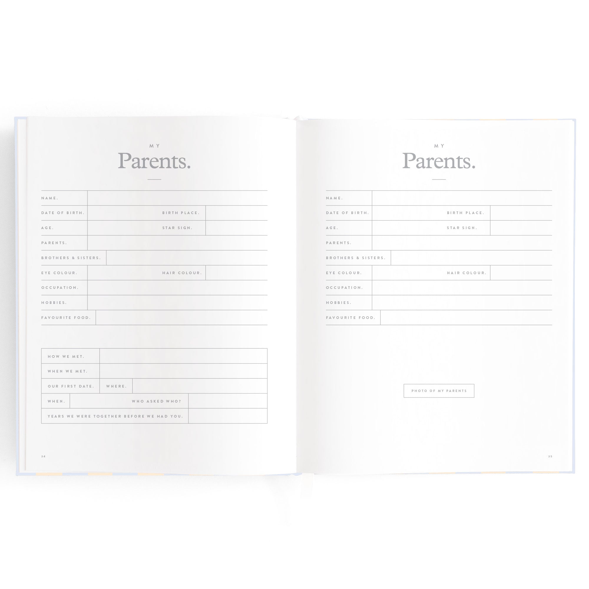 Baby Book Cloud Stripe - 3rd Edition - PRE-ORDER (MAY)