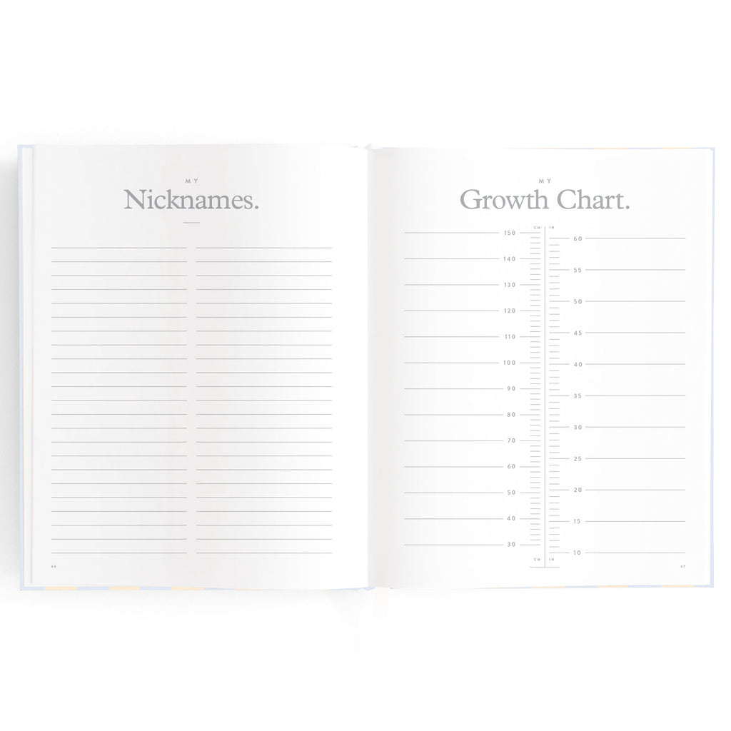 Baby Book Cloud Stripe Boxed - 3rd Edition - PRE-ORDER (MAY)