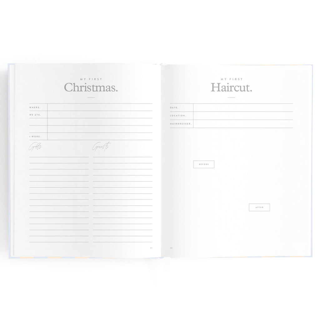 Baby Book Cloud Stripe - 3rd Edition - PRE-ORDER (MAY)