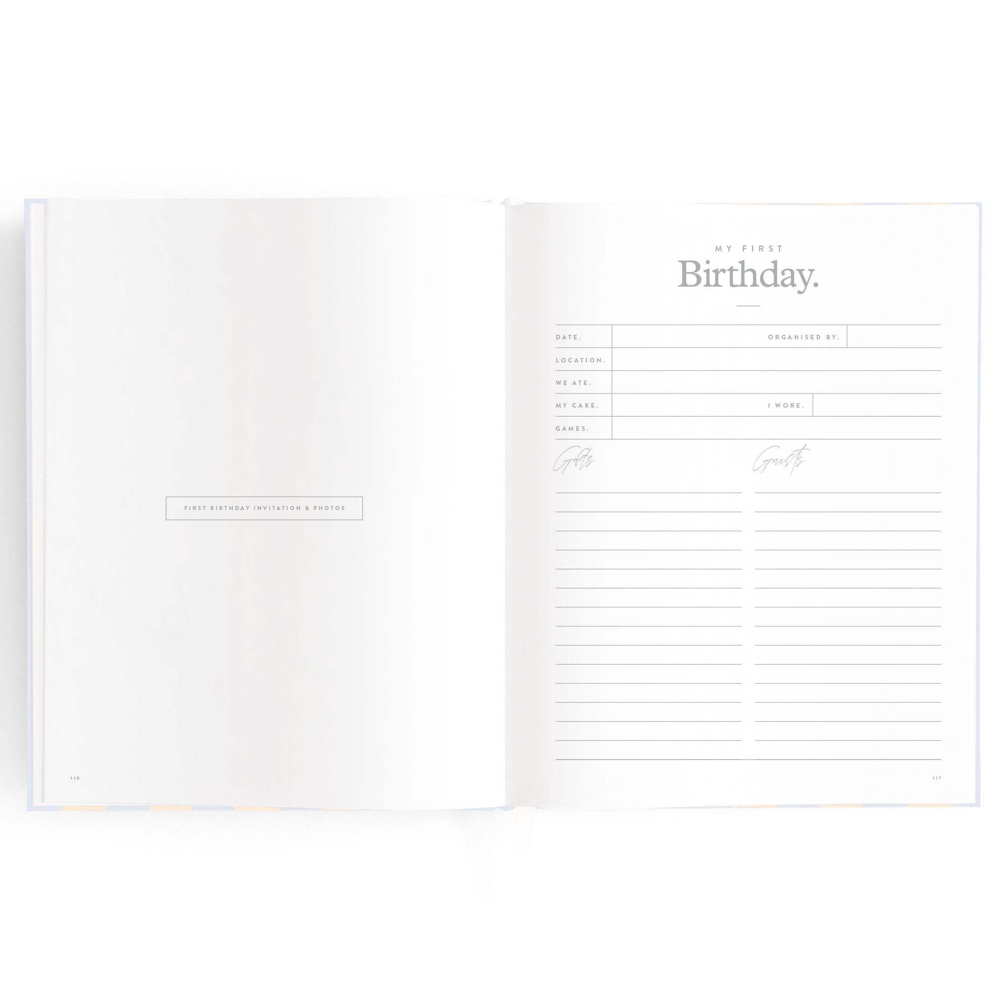 Baby Book Cloud Stripe Boxed - 3rd Edition - PRE-ORDER (MAY)