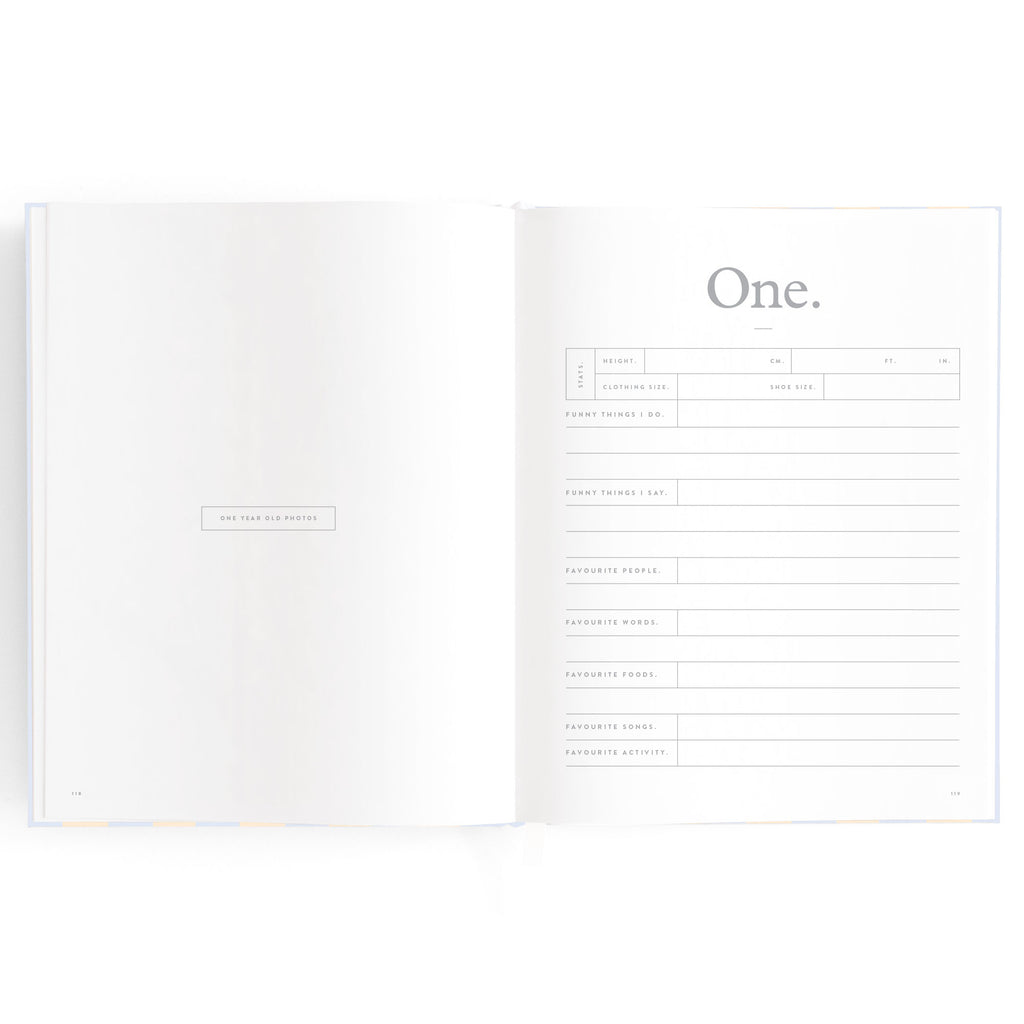 Baby Book Cloud Stripe - 3rd Edition - PRE-ORDER (MAY)