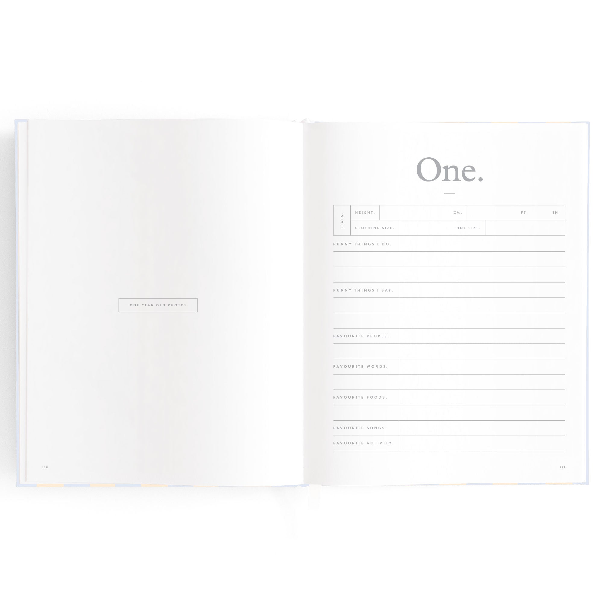 Baby Book Cloud Stripe - 3rd Edition - PRE-ORDER (MAY)