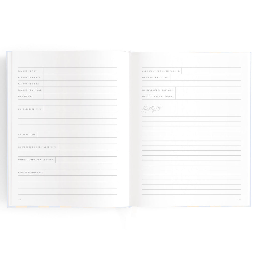 Baby Book Cloud Stripe - 3rd Edition - PRE-ORDER (MAY)