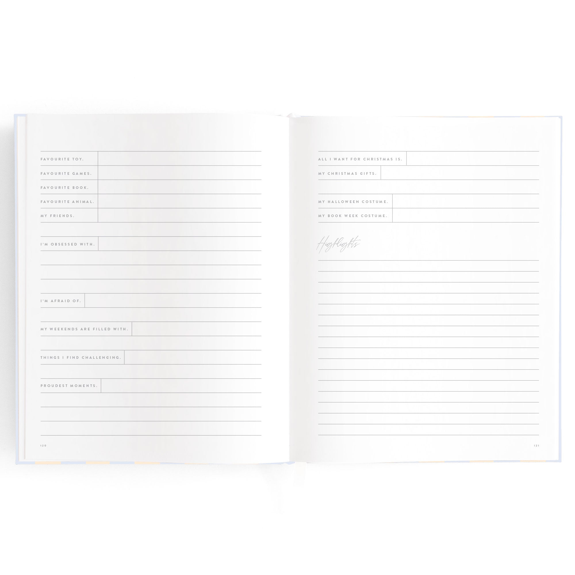 Baby Book Cloud Stripe - 3rd Edition - PRE-ORDER (MAY)