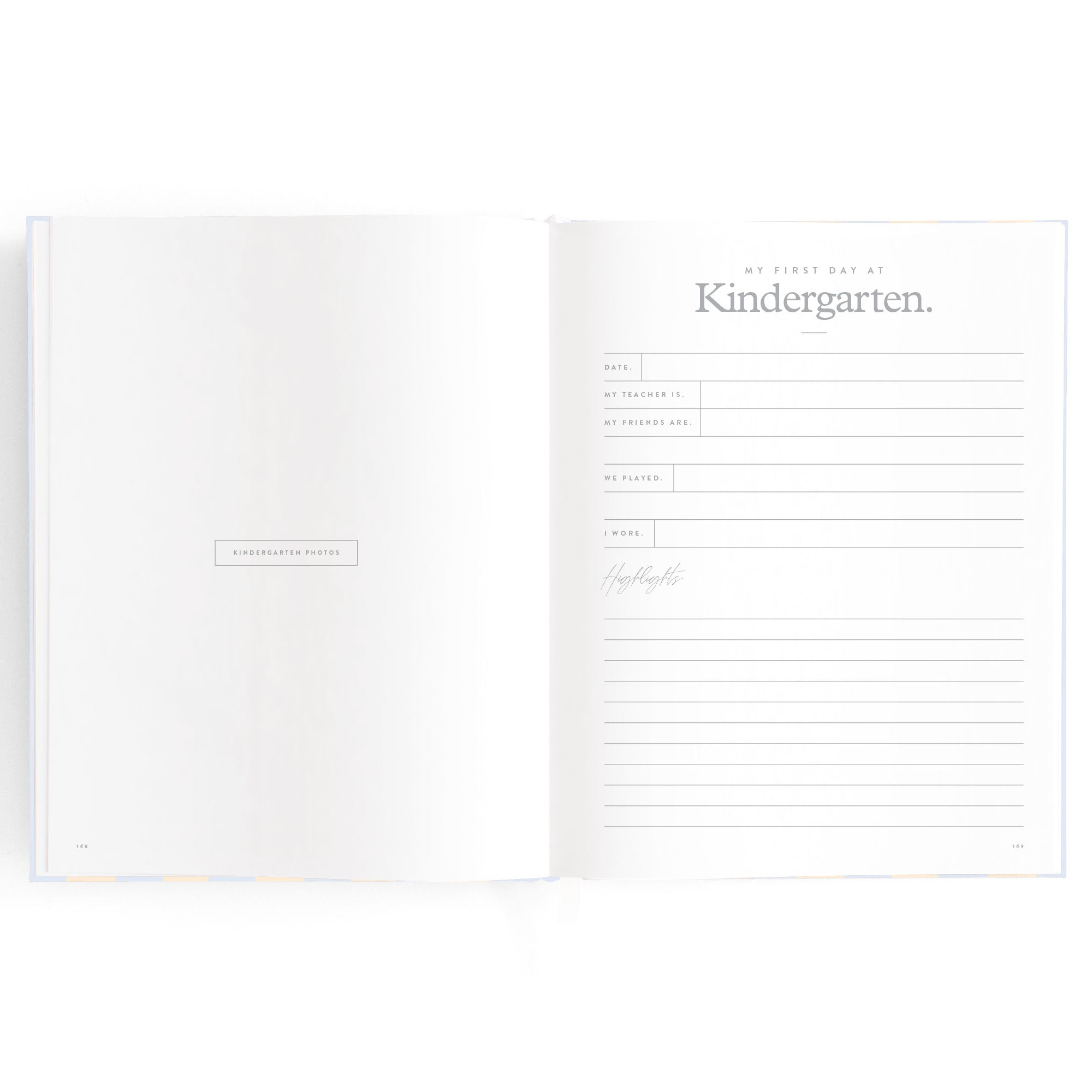 Baby Book Cloud Stripe Boxed - 3rd Edition - PRE-ORDER (MAY)