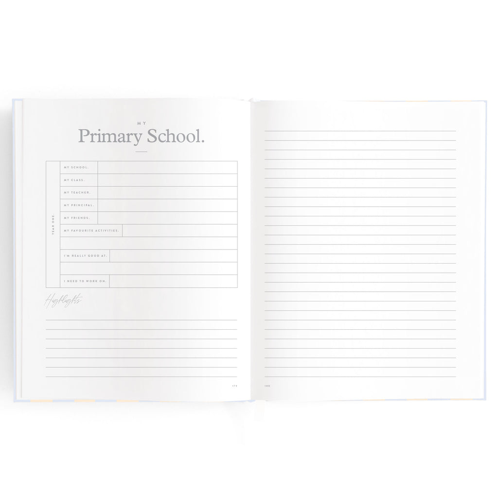 Baby Book Cloud Stripe Boxed - 3rd Edition - PRE-ORDER (MAY)