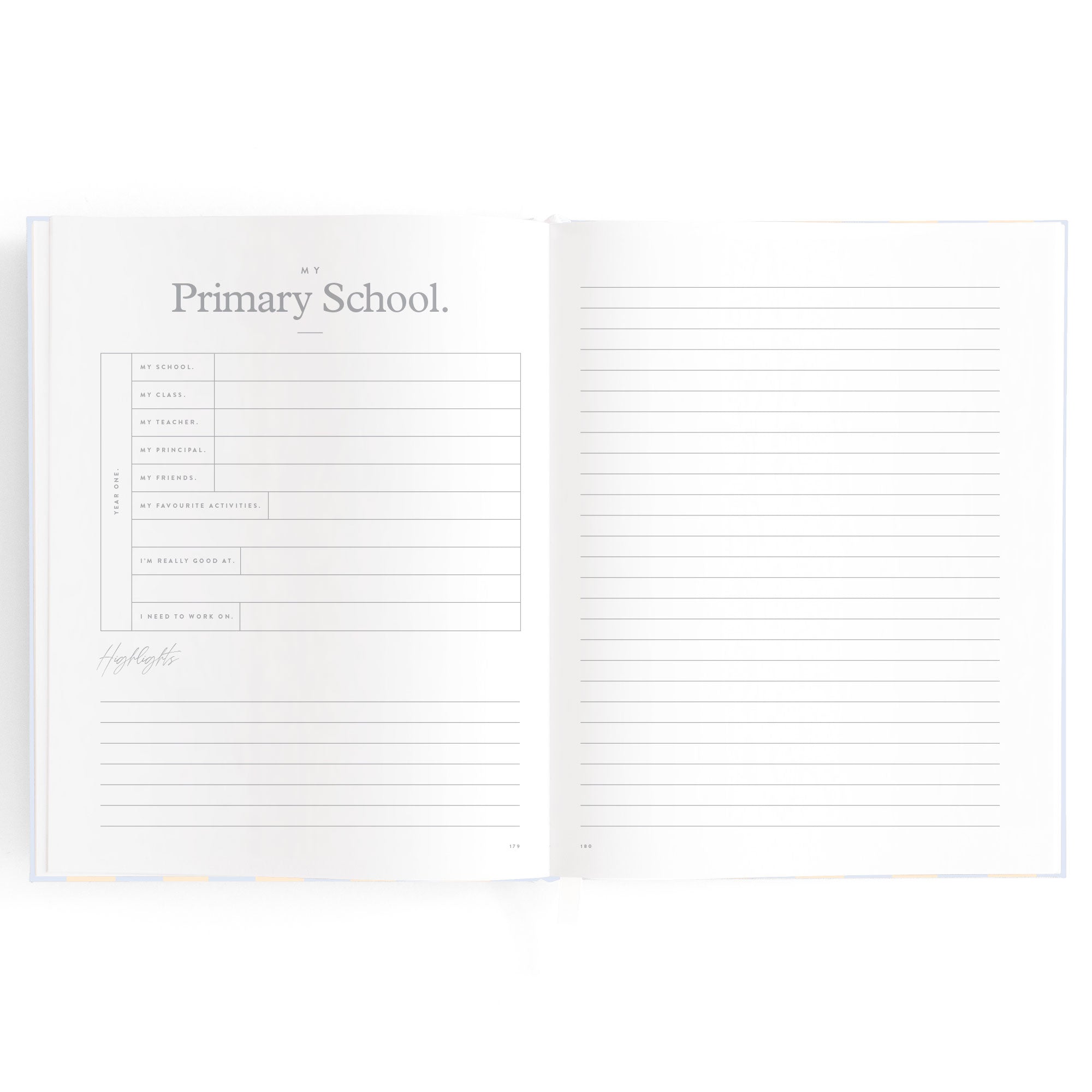 Baby Book Cloud Stripe Boxed - 3rd Edition - PRE-ORDER (MAY)