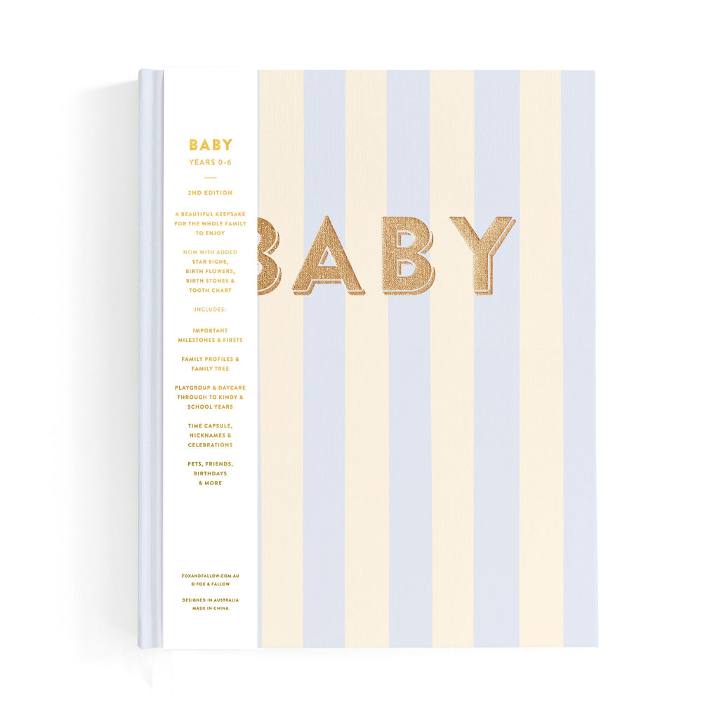 Baby Book Cloud Stripe - 3rd Edition - PRE-ORDER (MAY)