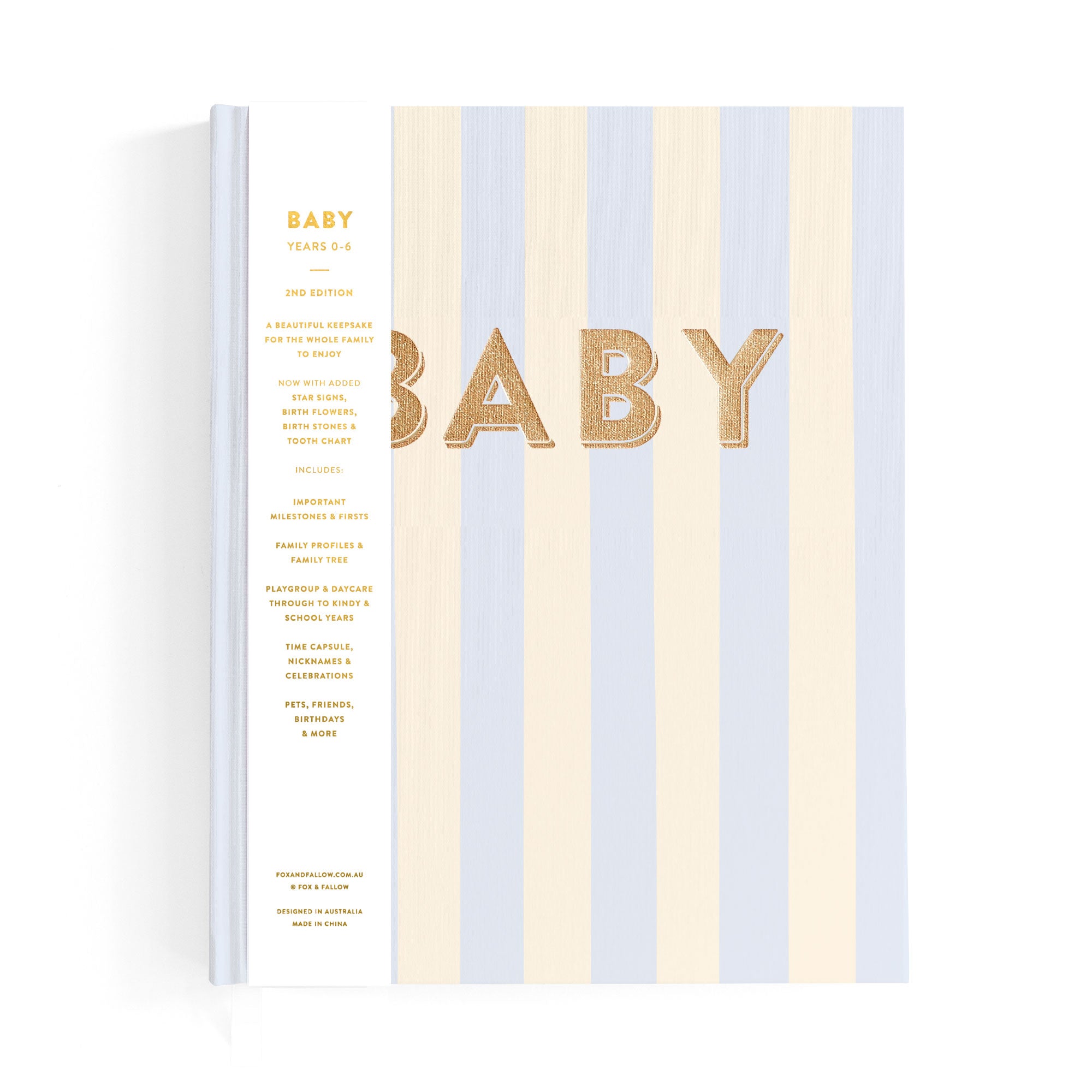 Baby Book Cloud Stripe - 3rd Edition - PRE-ORDER (MAY)