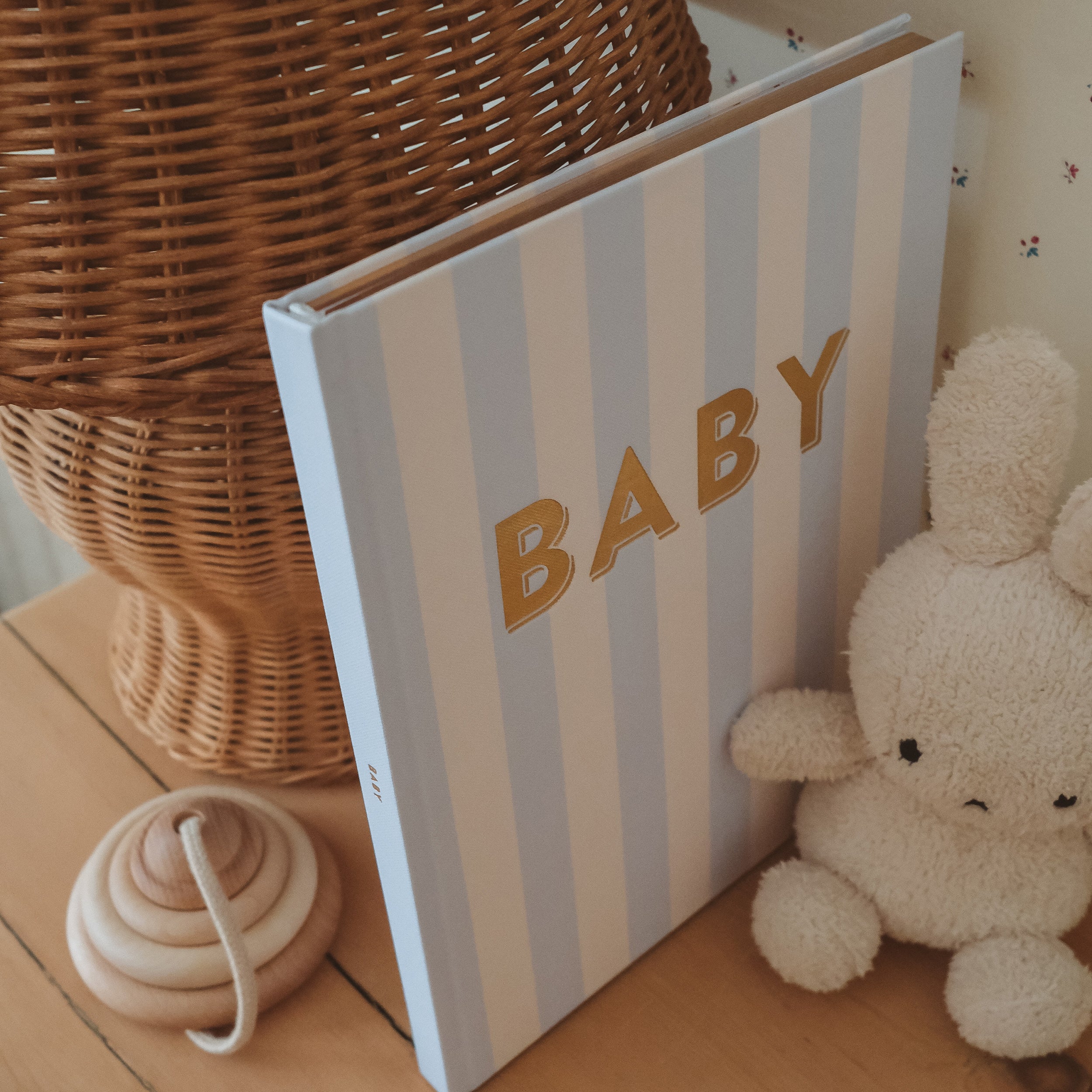 Baby Book Cloud Stripe Boxed - 3rd Edition - PRE-ORDER (MAY)