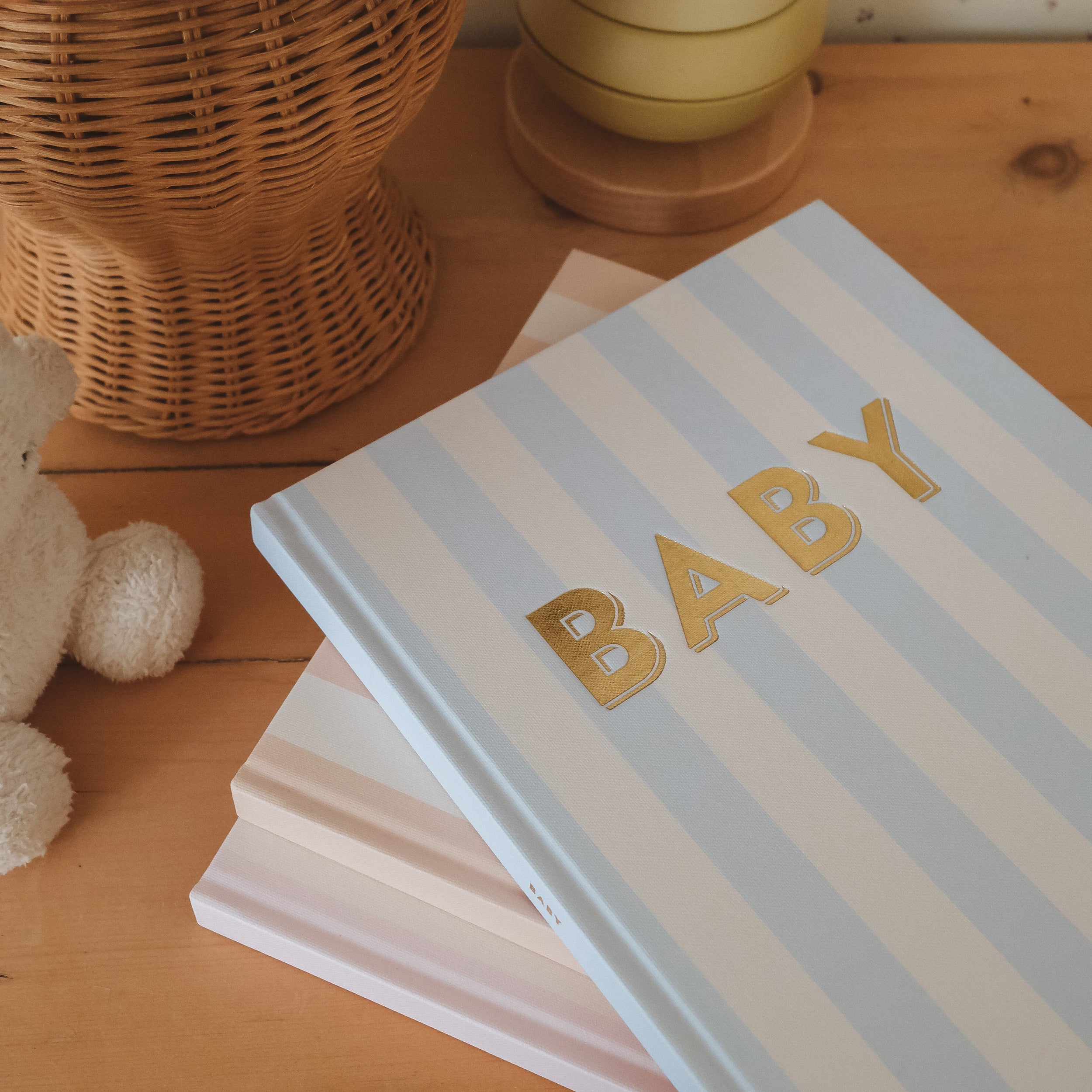 Baby Book Cloud Stripe Boxed - 3rd Edition - PRE-ORDER (MAY)