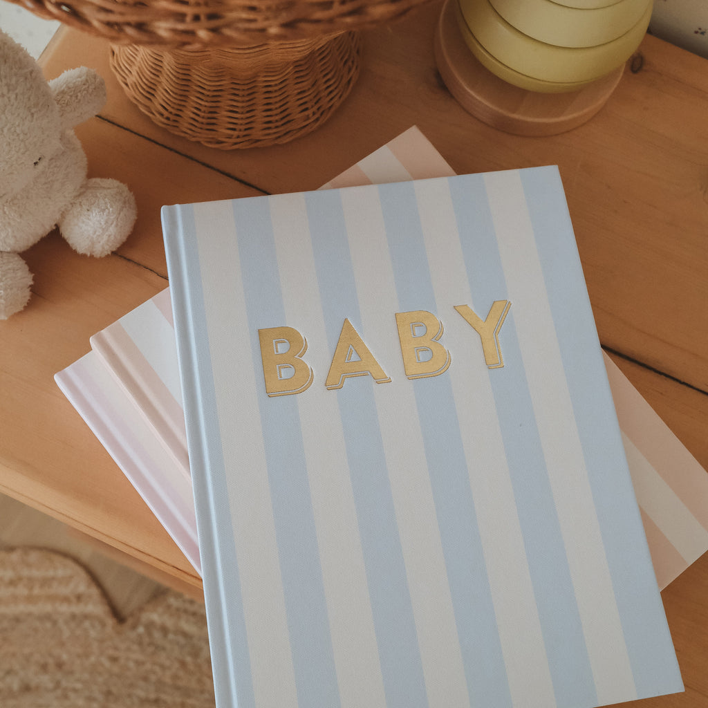 Baby Book Cloud Stripe Boxed - 3rd Edition - PRE-ORDER (MAY)