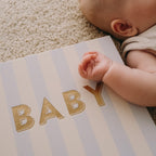 Baby Book Cloud Stripe Boxed - 3rd Edition - PRE-ORDER (MAY)