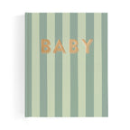 Baby Book Sage Stripe Boxed - 3rd Edition