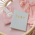 Strawberry Stripe Muslin Wrap Swaddle