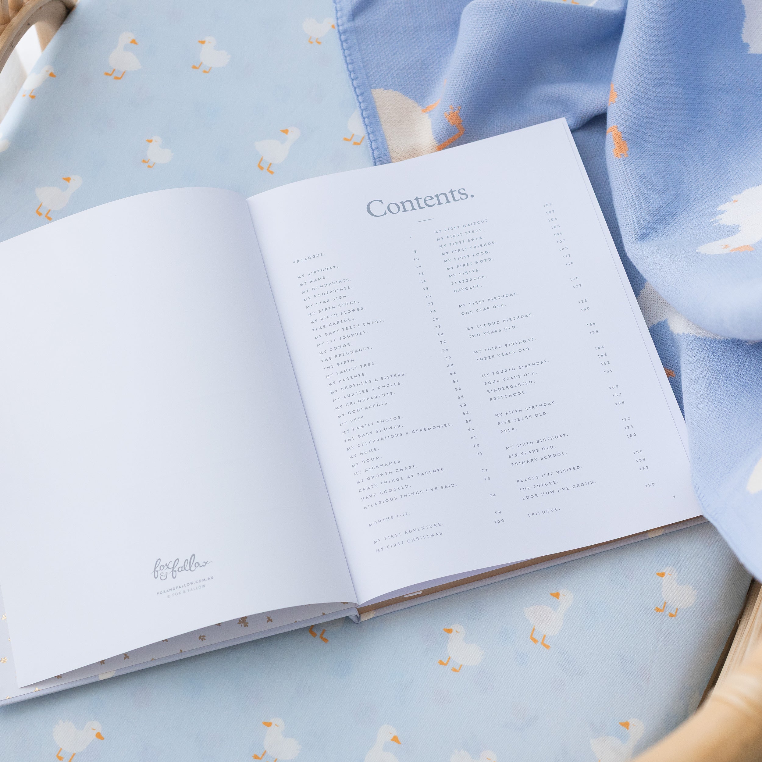 Baby Book Blue Ducks Boxed - 3rd Edition  - PRE-ORDER (JUNE)