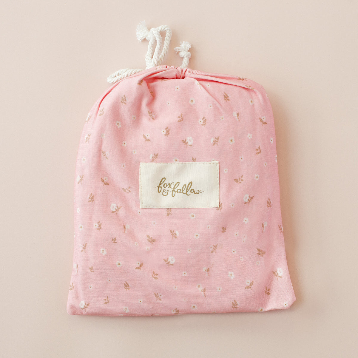 Dusty Roses Organic Fitted Cot Sheet– Fox & Fallow