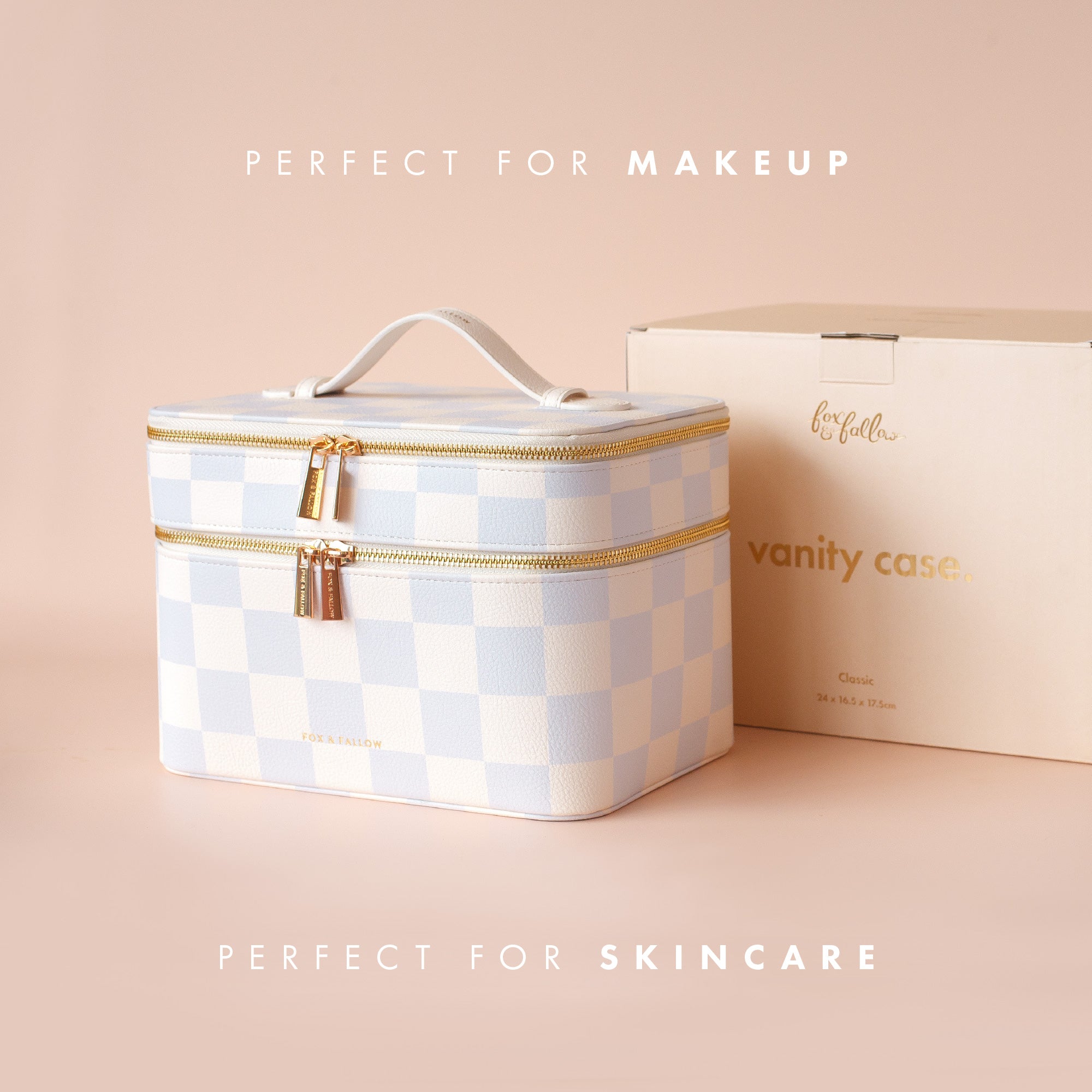 Powder Check Vanity Case - 'The Classic' - SECONDS
