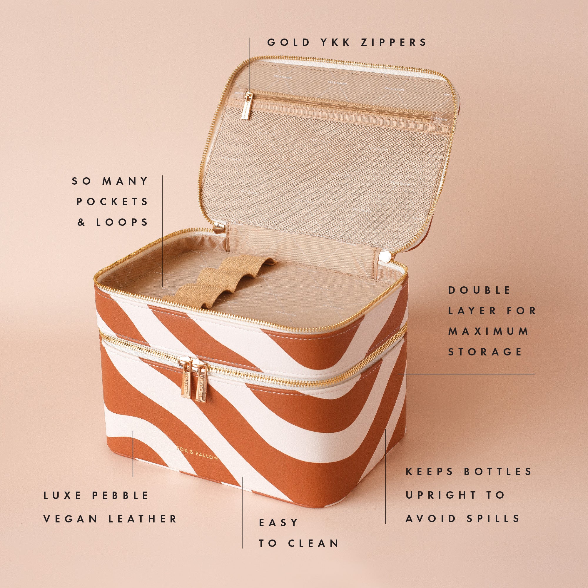 Rust Swirl Vanity Case - 'The Classic'