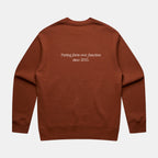 F&F Aesthetic Club 'Form Over Function' Crew - Rust - Unisex