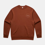 F&F Aesthetic Club 'Form Over Function' Crew - Rust - Unisex