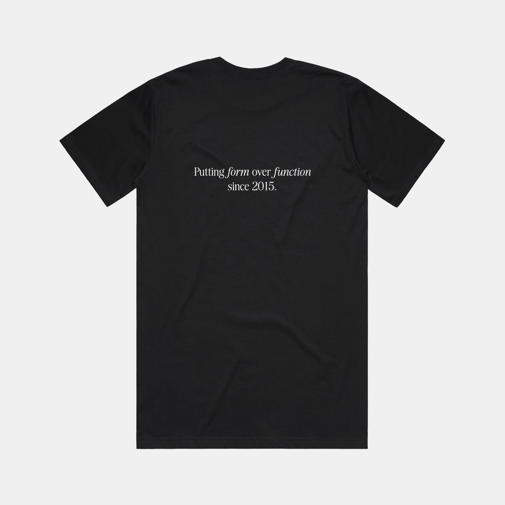 F&F Aesthetic Club 'Form Over Function' Tee - Black - Unisex