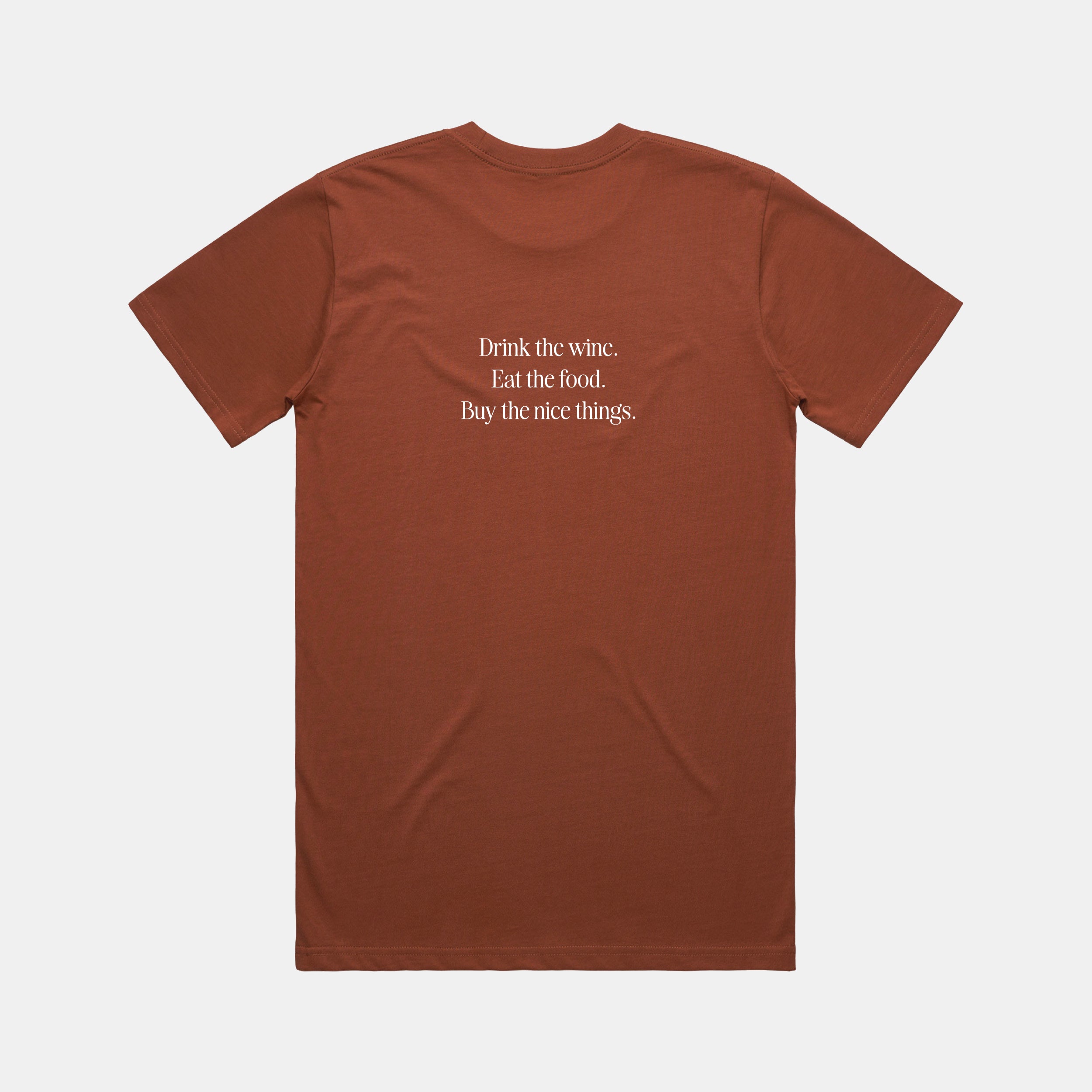 F&F Aesthetic Club 'Nice Things' Tee - Rust - Unisex