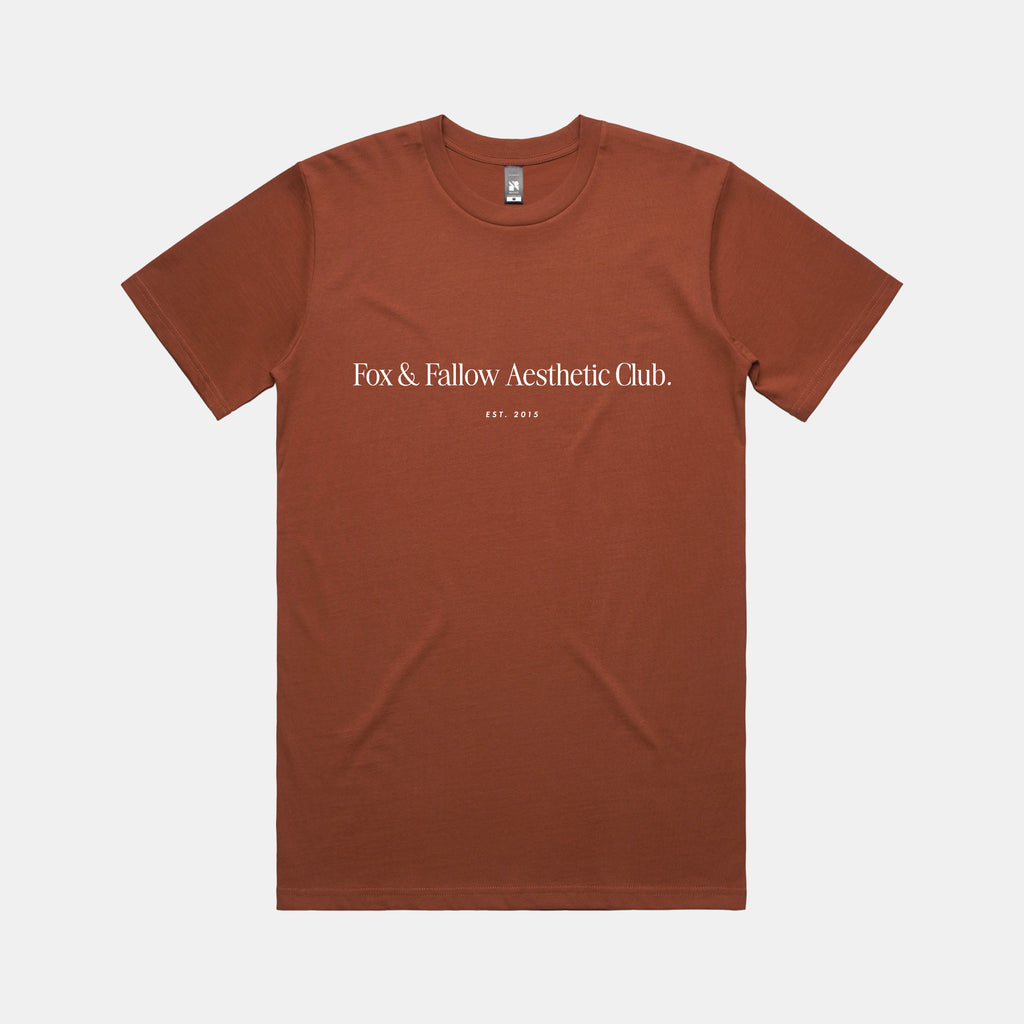 F&F Aesthetic Club 'Nice Things' Tee - Rust - Unisex