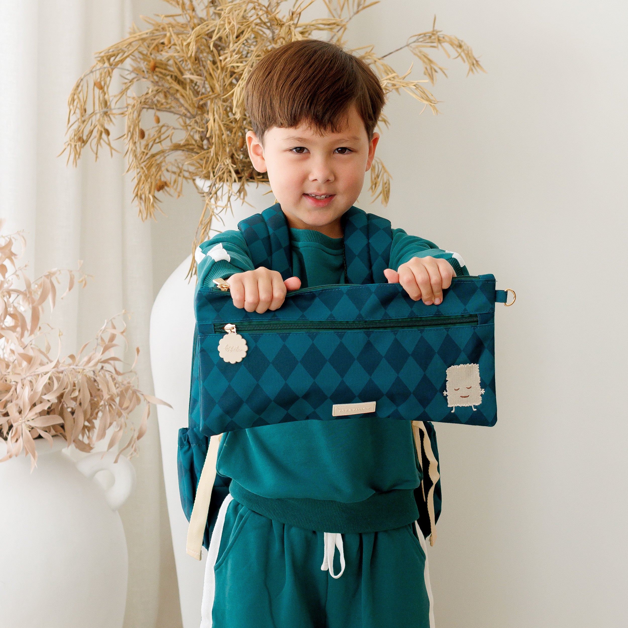 Forest Diamonds Large Pencil Case