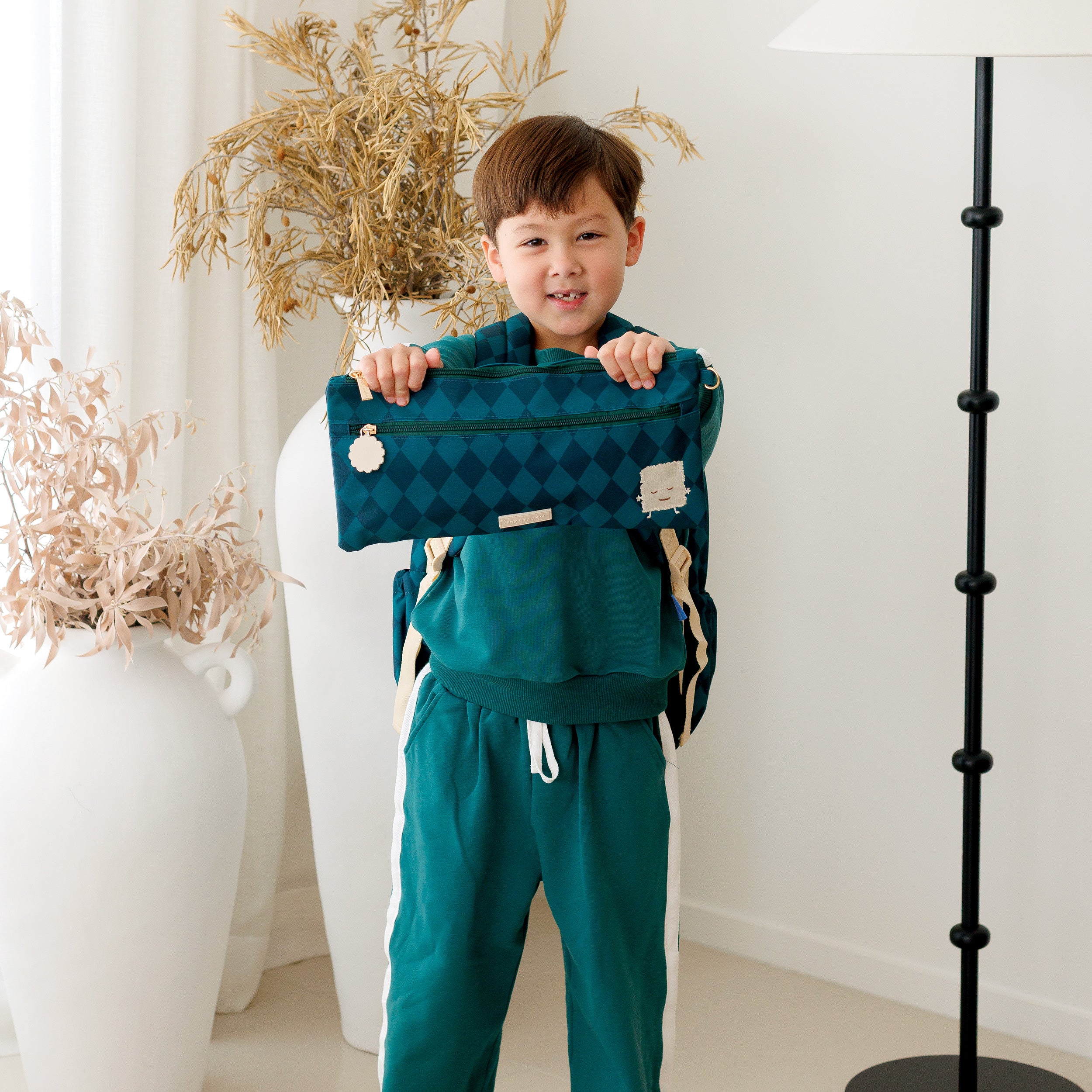 Forest Diamonds Large Pencil Case